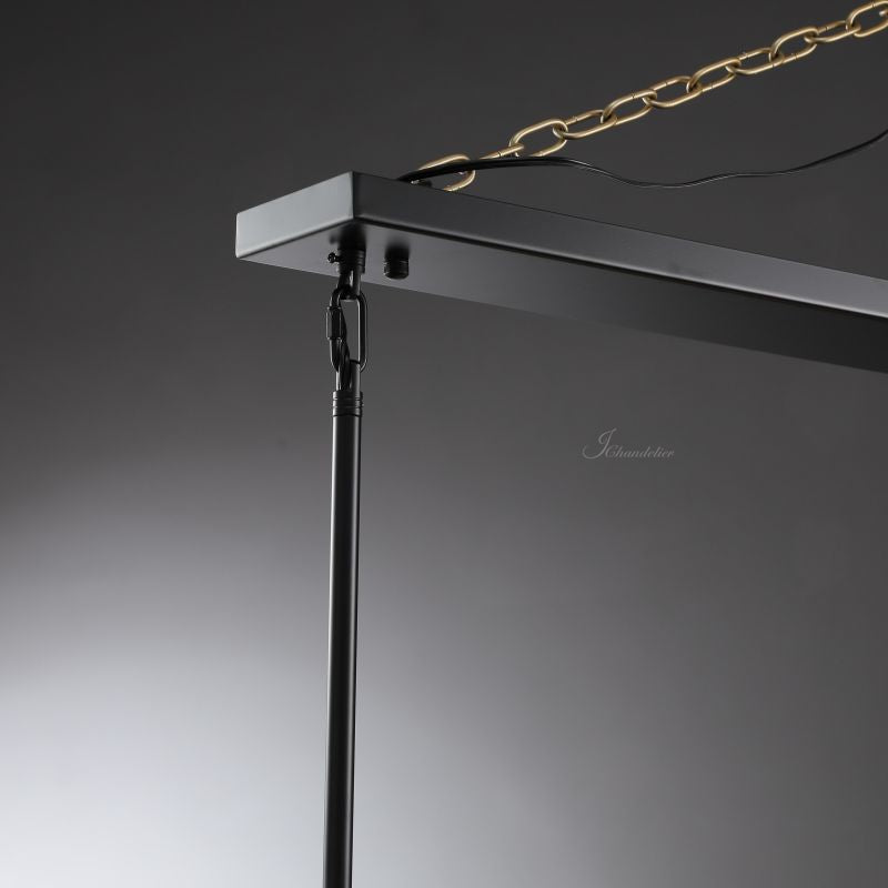 Paricia Glass Linear Chandelier 49"60"