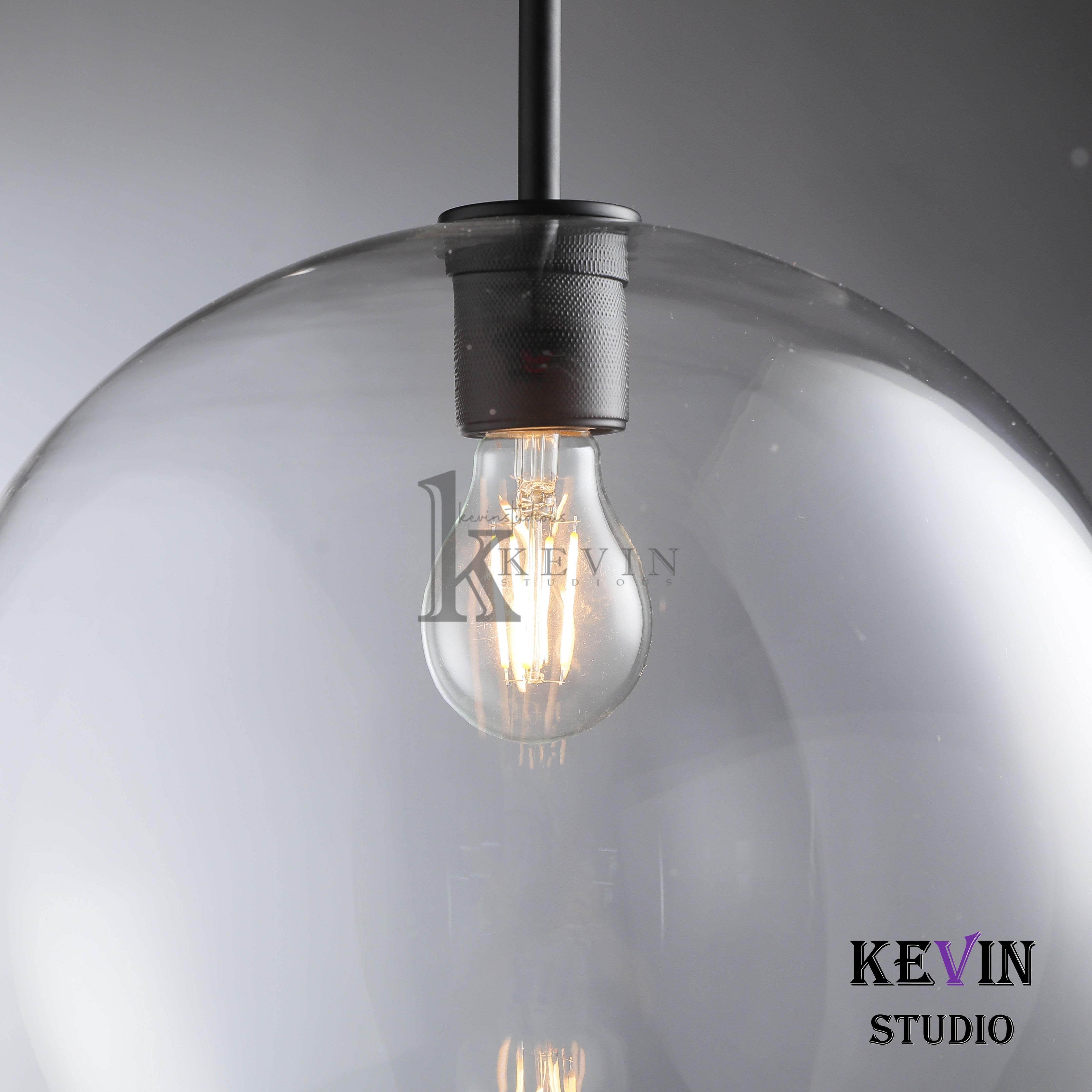 Mira Modern Sphere Shade Pendant Light 8'', 11'', 14'' Pendant Light Kevin Studio Inc   