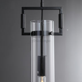 Funda Glass Cylindrical Pendant Light