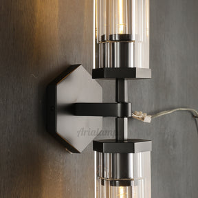 Aria Roval Hexagonal Linear Wall Sconces