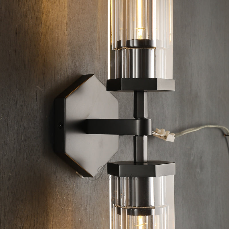 Lameth Hexagonal Linear Wall Sconce 20"31"