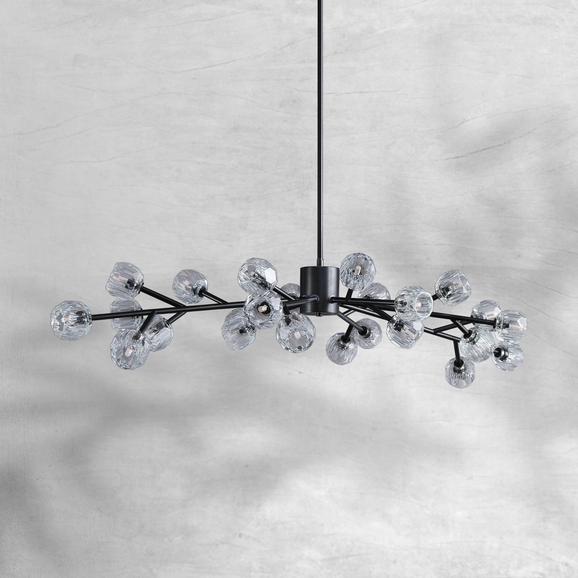 Bille De Crystal Glass Round Chandelier 24"36"48"60"72"