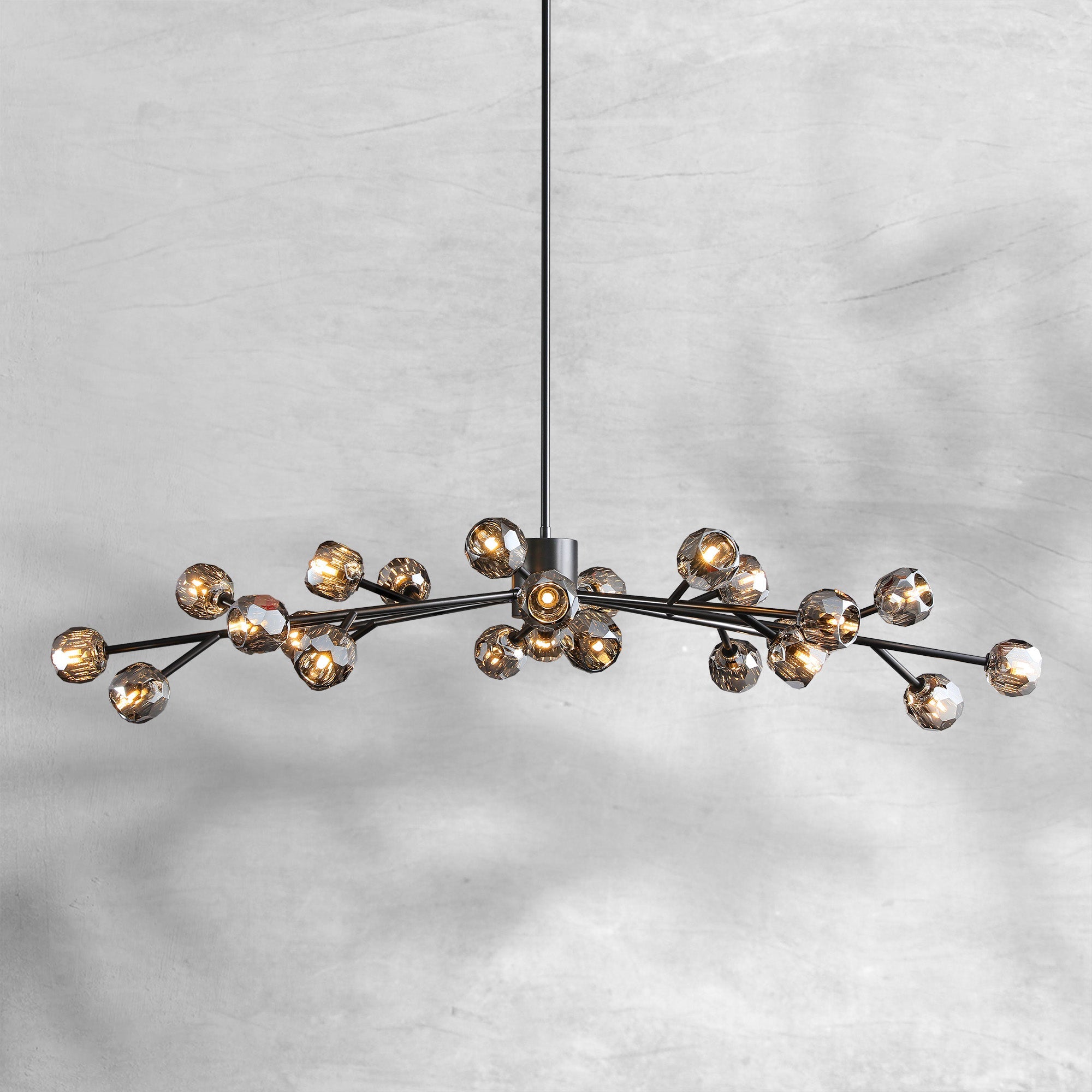 Bille De Crystal Glass Round Chandelier 24"36"48"60"72"