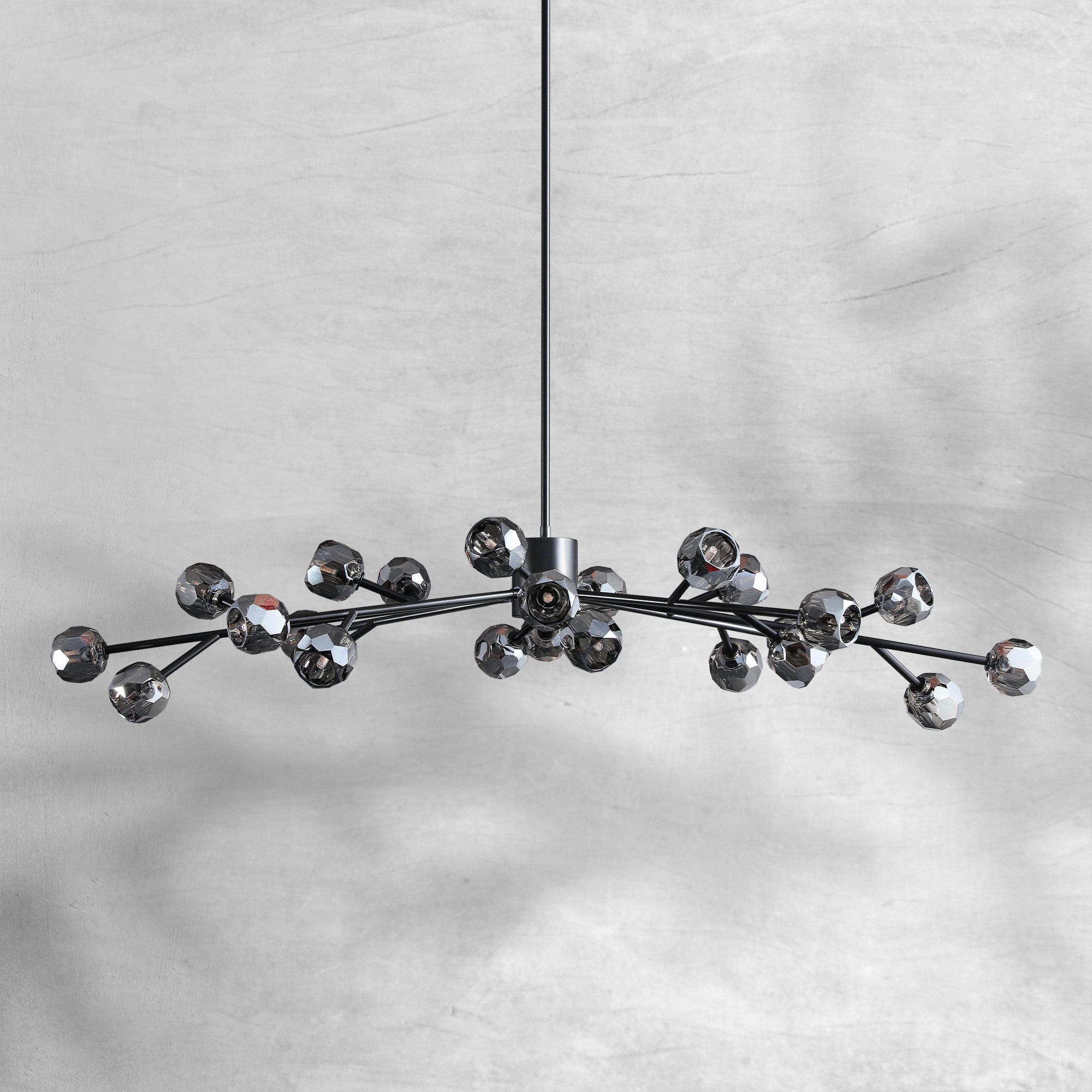 Bille De Crystal Glass Round Chandelier 24"36"48"60"72"