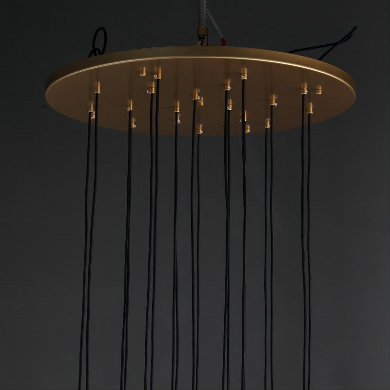 Aquitain Modern Round Chandelier 30"