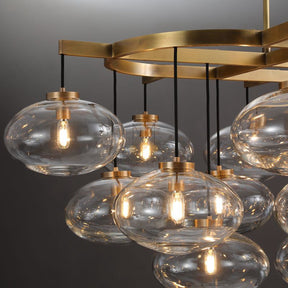 Calus Clear Linear Chandelier 72"
