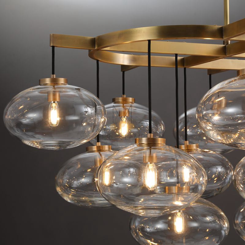 Calus Clear Linear Chandelier 72"