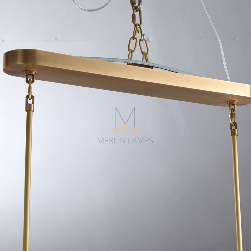Calus Clear Linear Chandelier 72"
