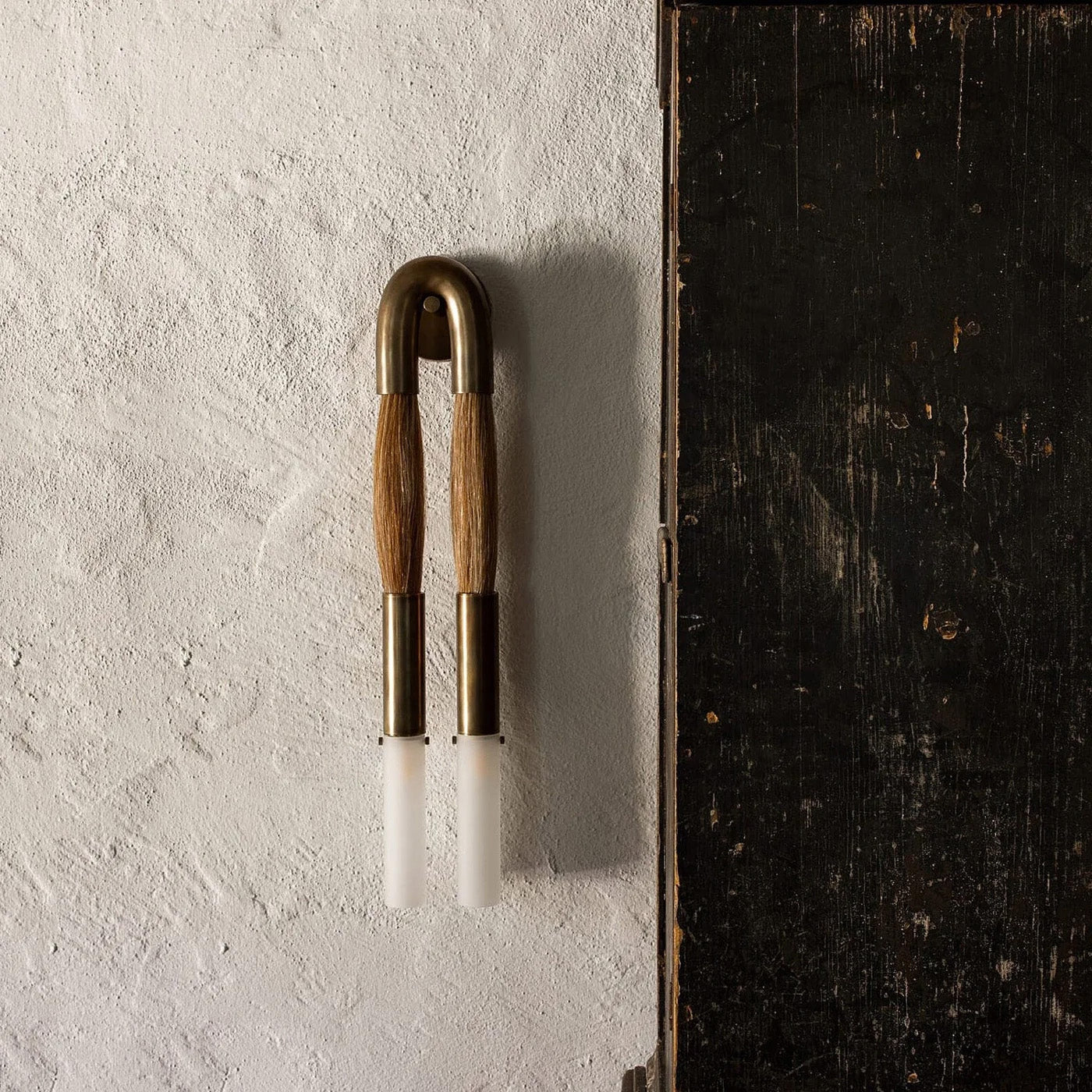 Double Head Antonia Horsehair Sconce