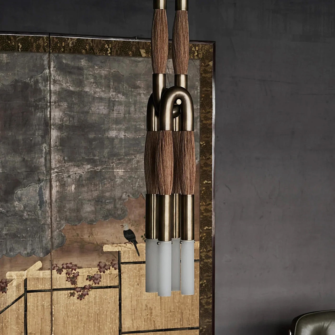 Heritage Horsehair 4-Light Pendant