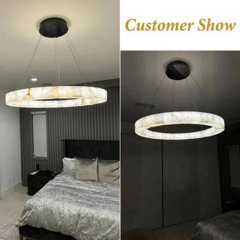 Karen Calcite Ring Chandelier 30″39″