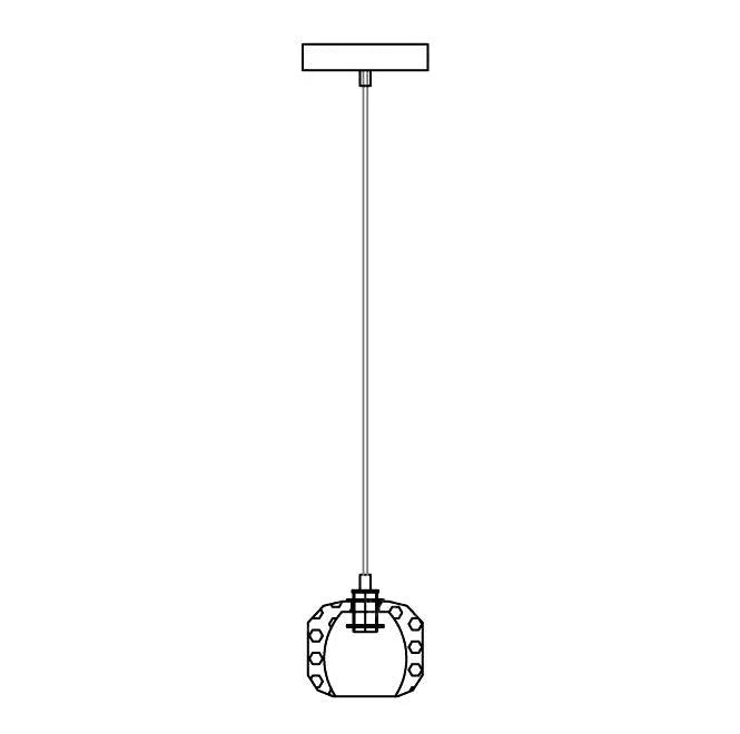 Kristal Series Glass Wall Sconce/Pendant