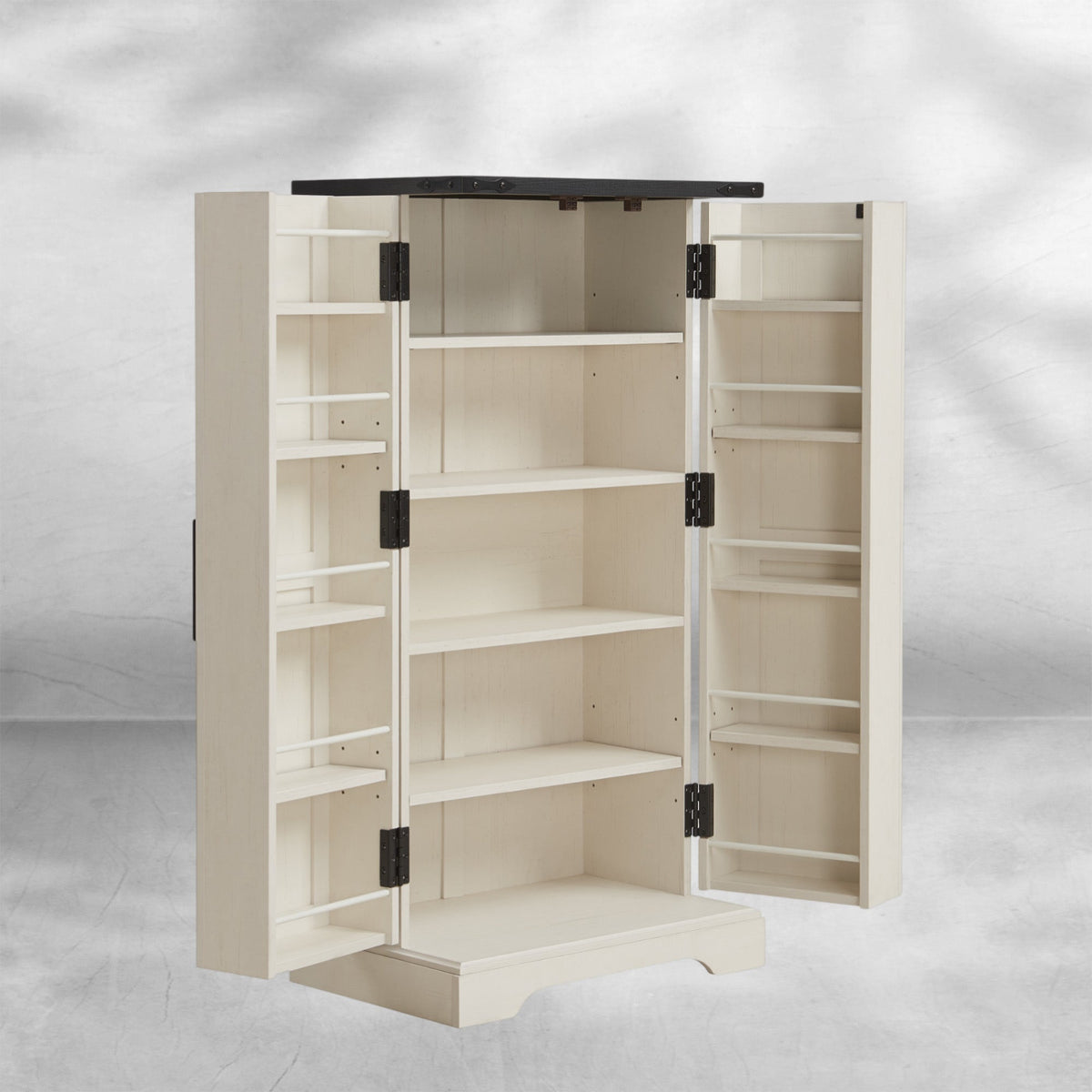 47" Wooden Storage Cabinet Farmhouse Pantry Organizer