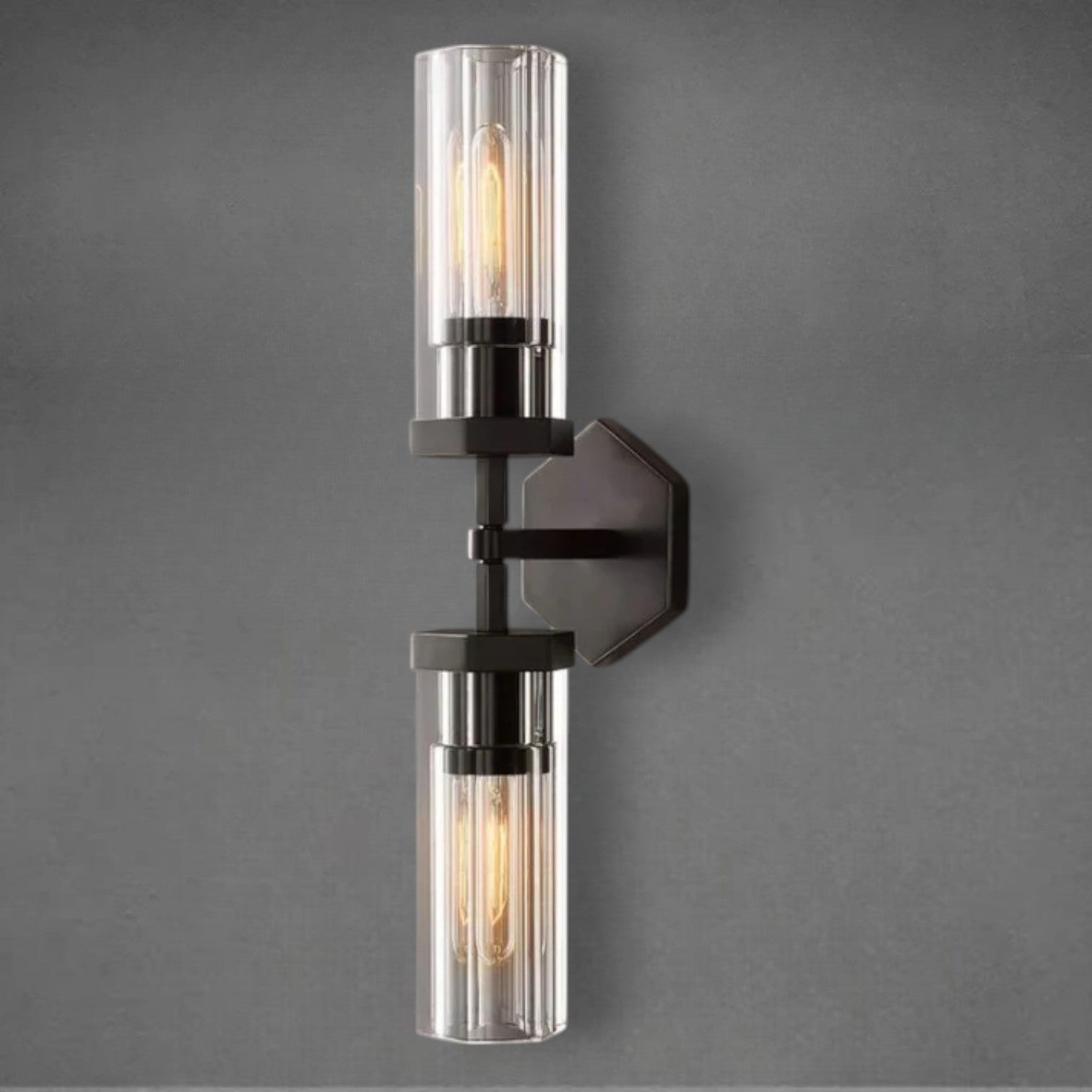 Lameth Hexagonal Linear Wall Sconce 20"31"