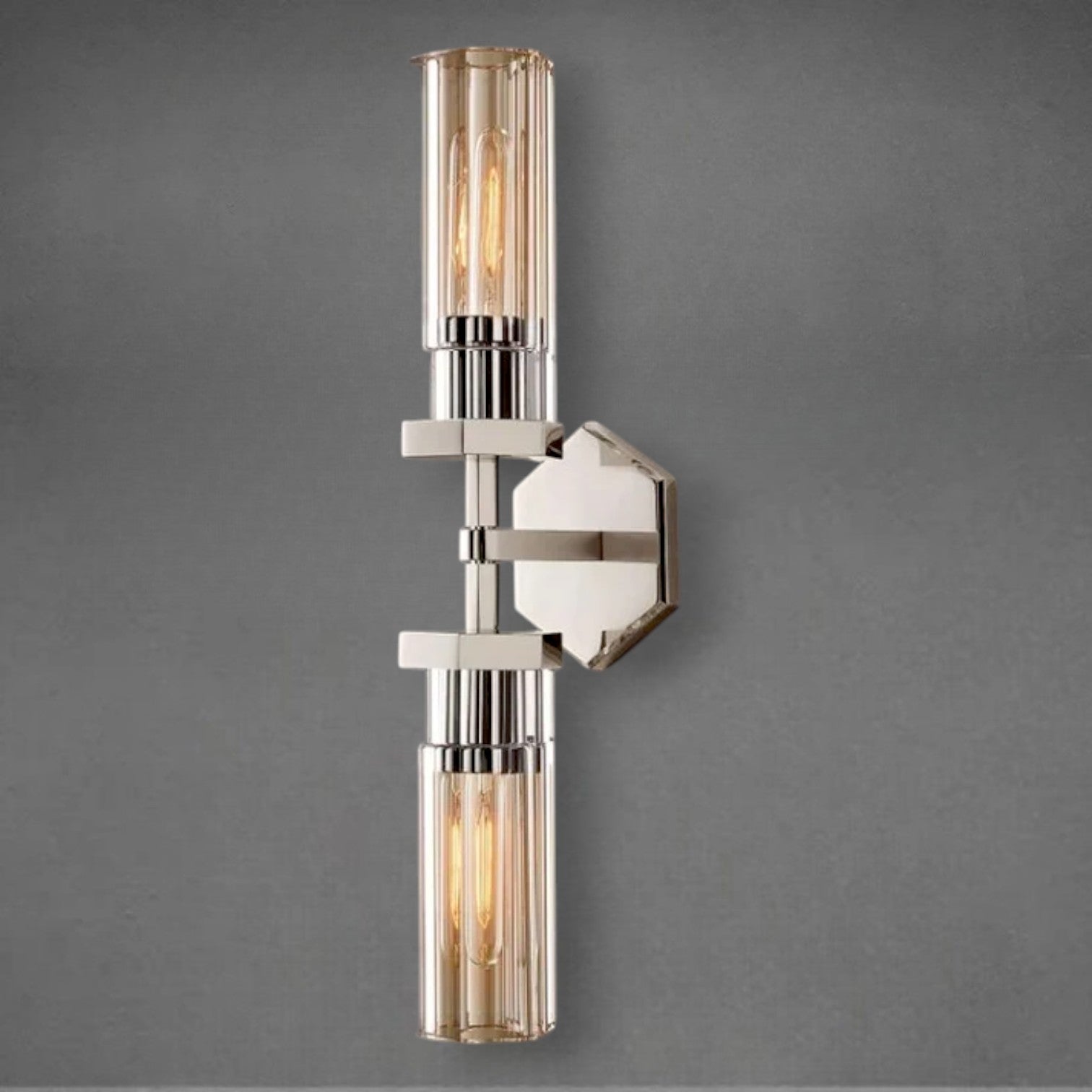 Lameth Hexagonal Linear Wall Sconce 20"31"