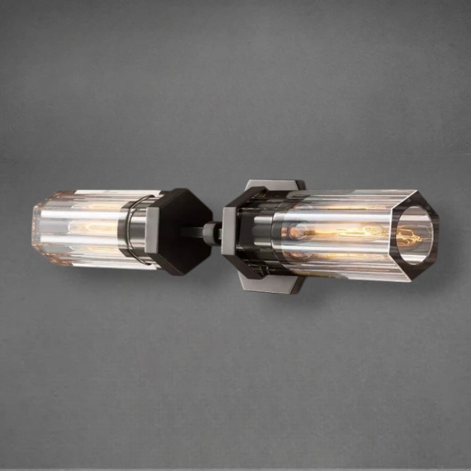 Lameth Hexagonal Linear Wall Sconce 20"31"