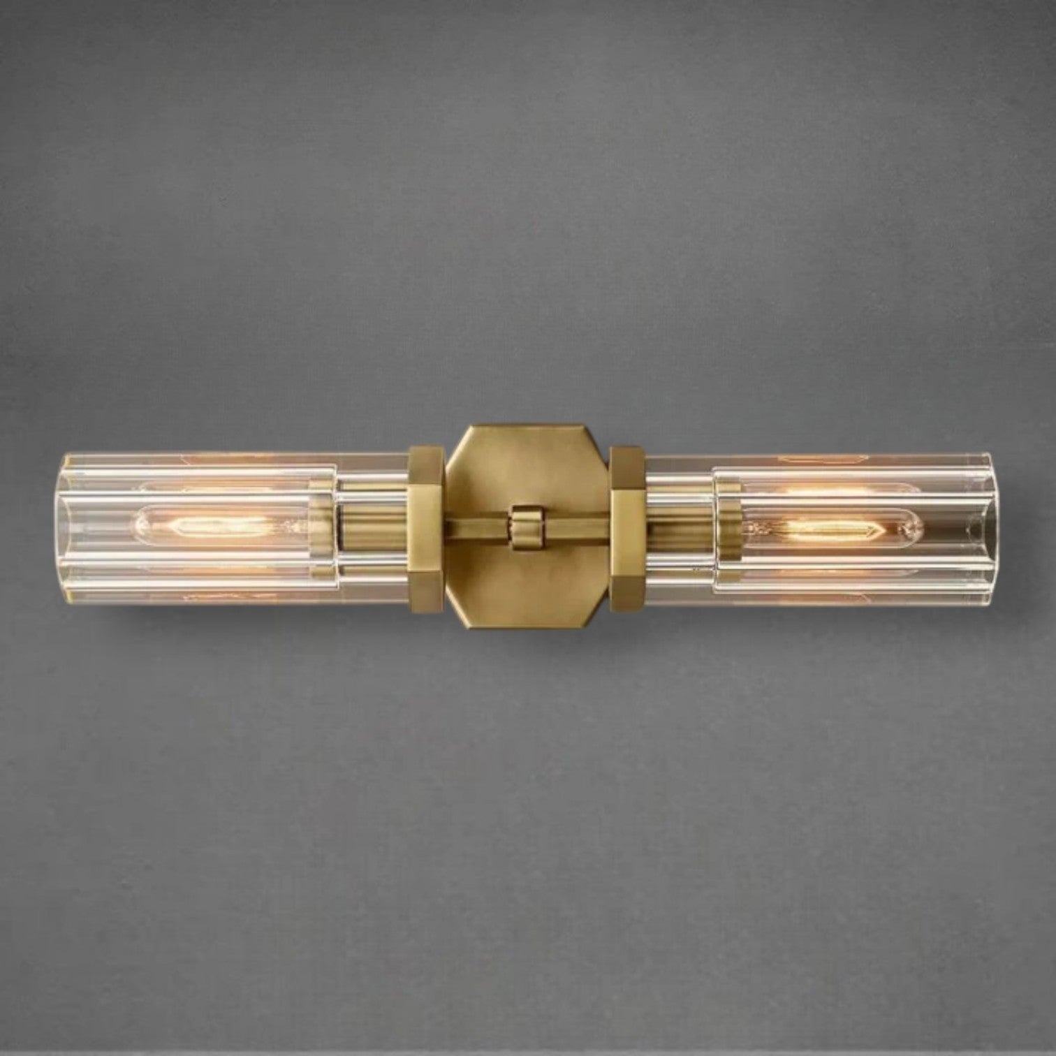 Lameth Hexagonal Linear Wall Sconce 20"31"
