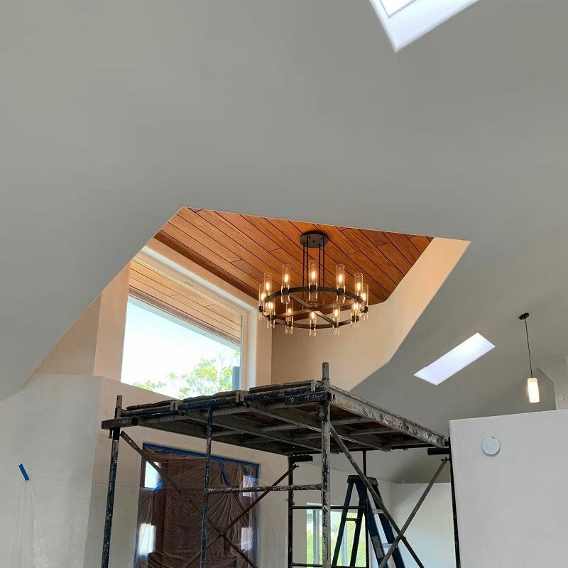 Aria Rachel Round Glass Chandelier