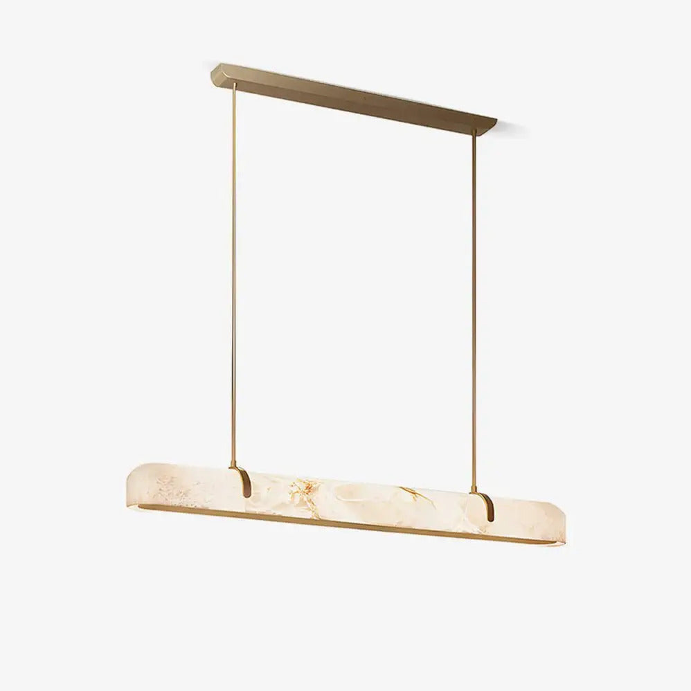 Aria Lamps Linear Alabaster Chandelier