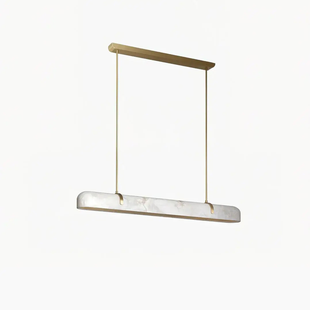Aria Lamps Linear Alabaster Chandelier