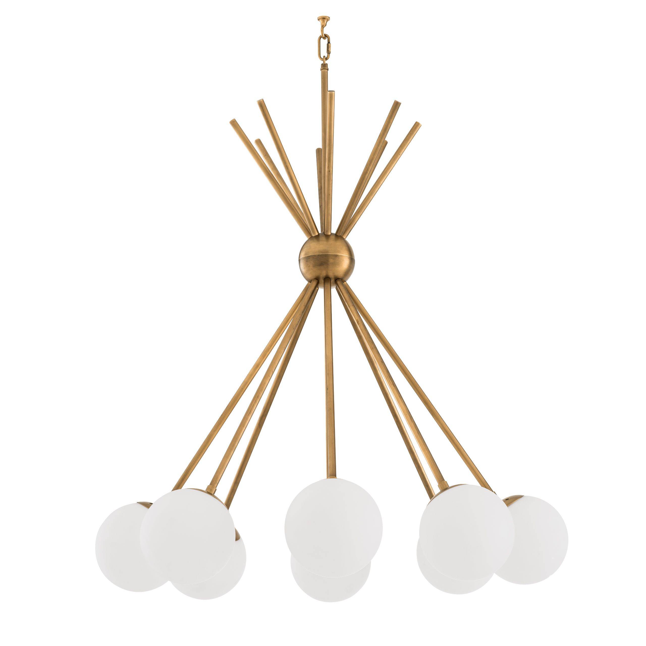 Venezia Luxor Modern Brass Chandelier - [Brass] 