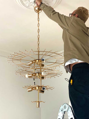 Murano Chandelier – 78 tubes – Opal