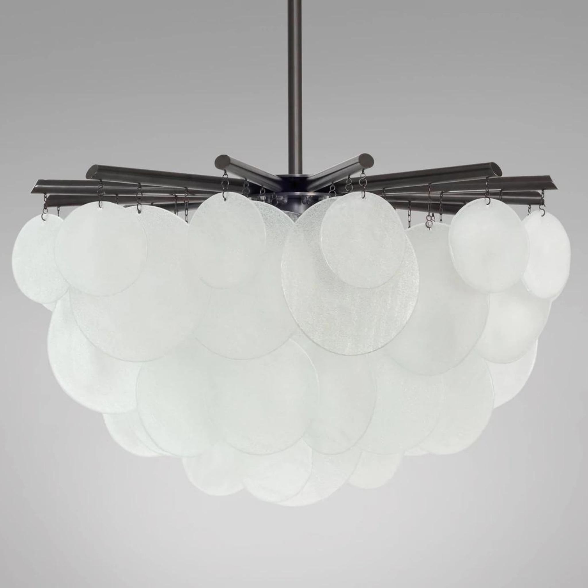 Iris Round Medium Modern Chandelier - CTO Lighting
