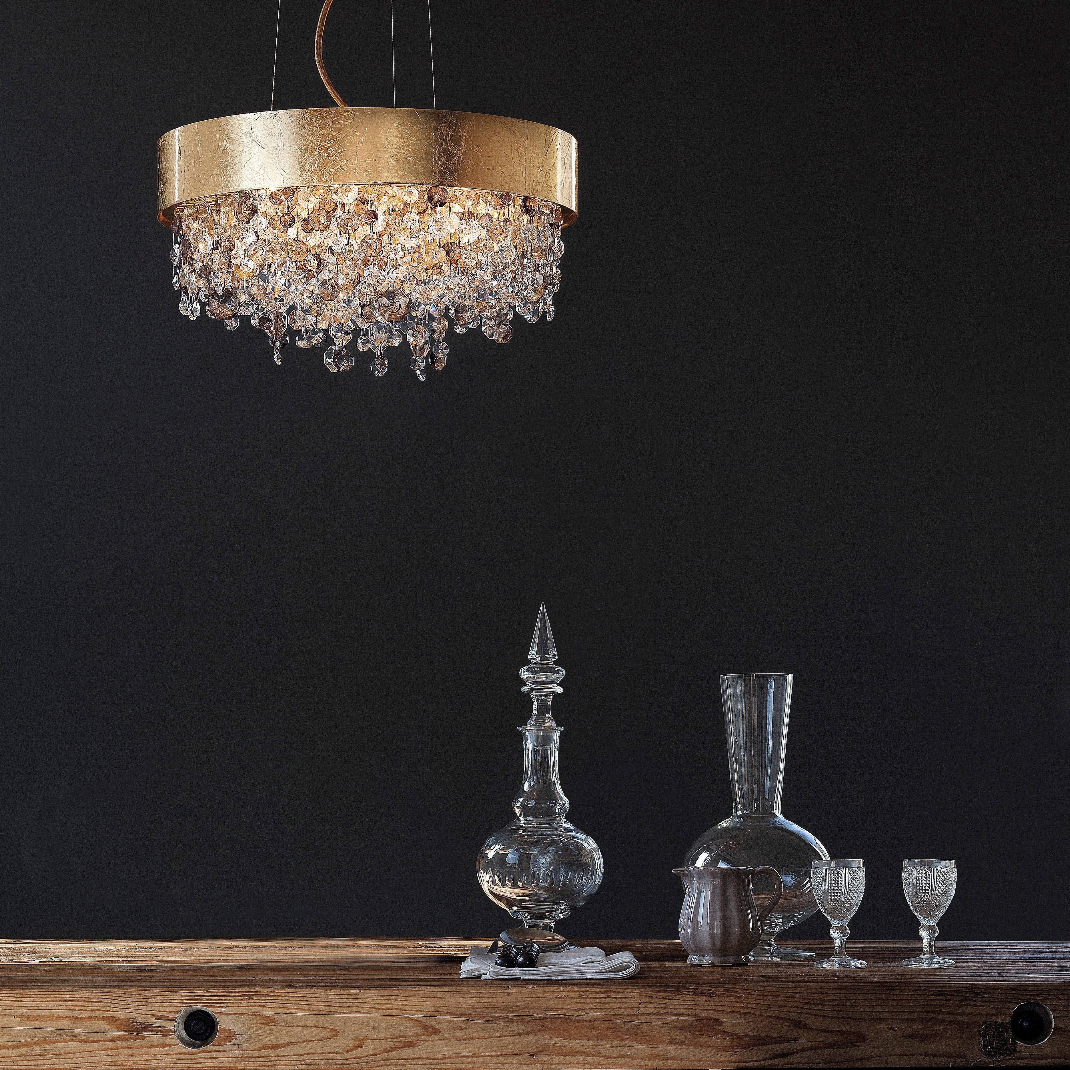 6-Light Modern Chandelier 40/60- Masiero