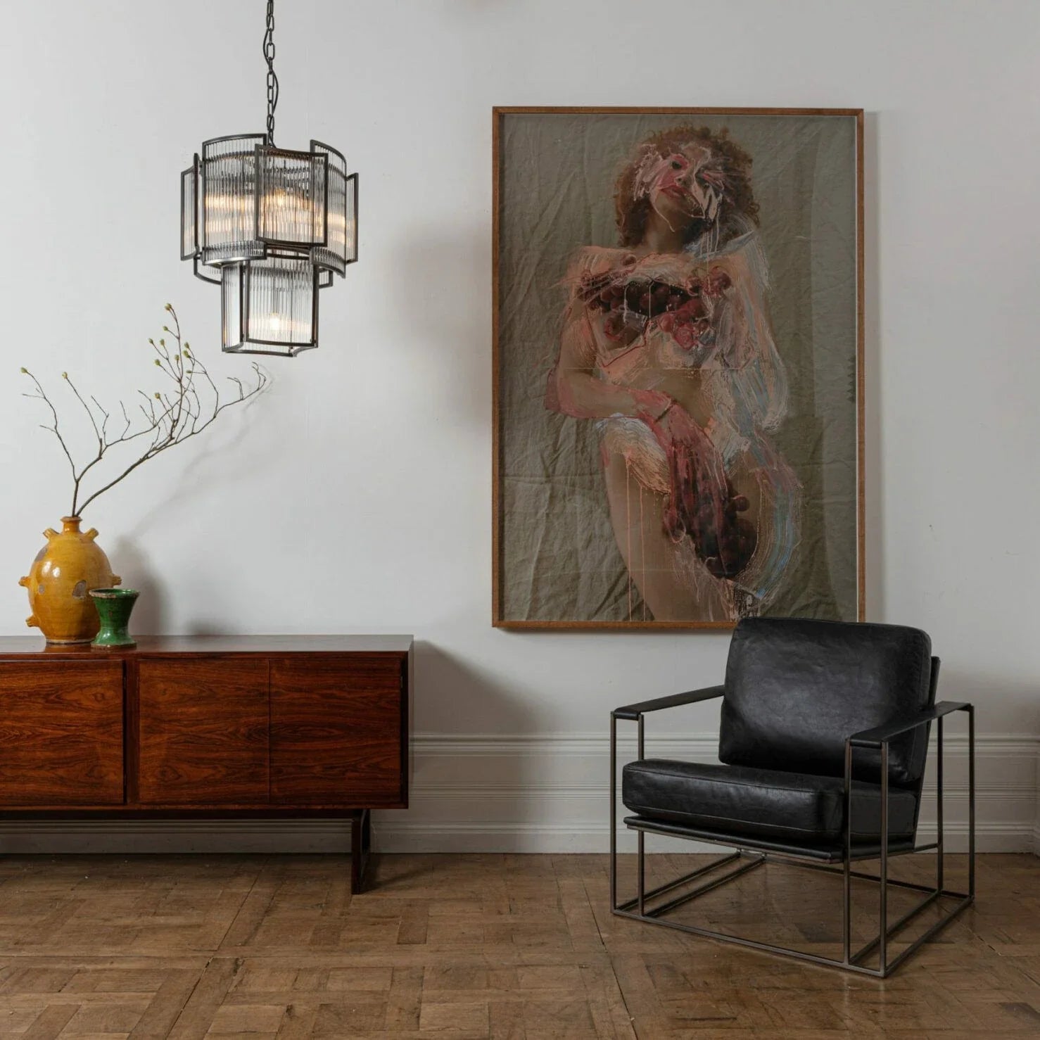 Monte Carlo Piccolo Chandelier - Elegant Lighting Fixture with Iron Frame