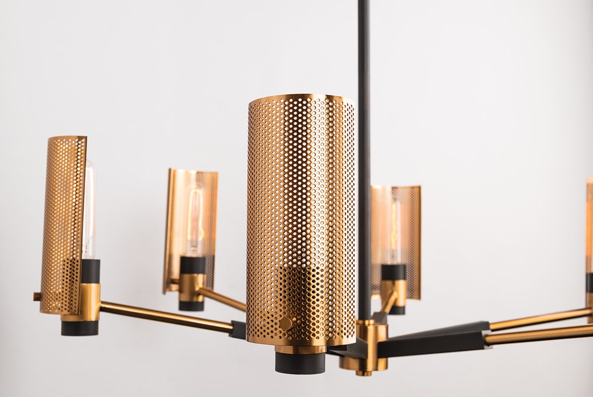 Eternity Modern Brass Chandelier 2 Sizes