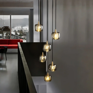 Post-modern Extra-long Pendant Light Fixtures for Staircase/High-ceiling Space/Foyer