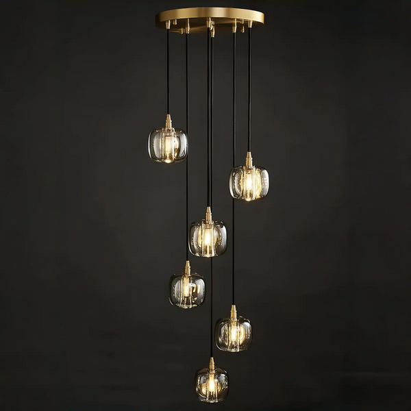 Post-modern Extra-long Pendant Light Fixtures for Staircase/High-ceiling Space/Foyer