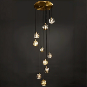 Post-modern Extra-long Pendant Light Fixtures for Staircase/High-ceiling Space/Foyer
