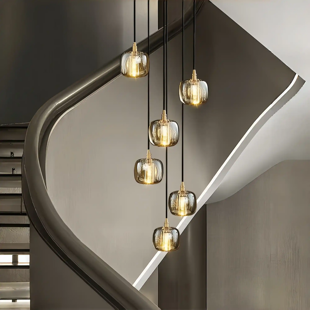 Post-modern Extra-long Pendant Light Fixtures for Staircase/High-ceiling Space/Foyer