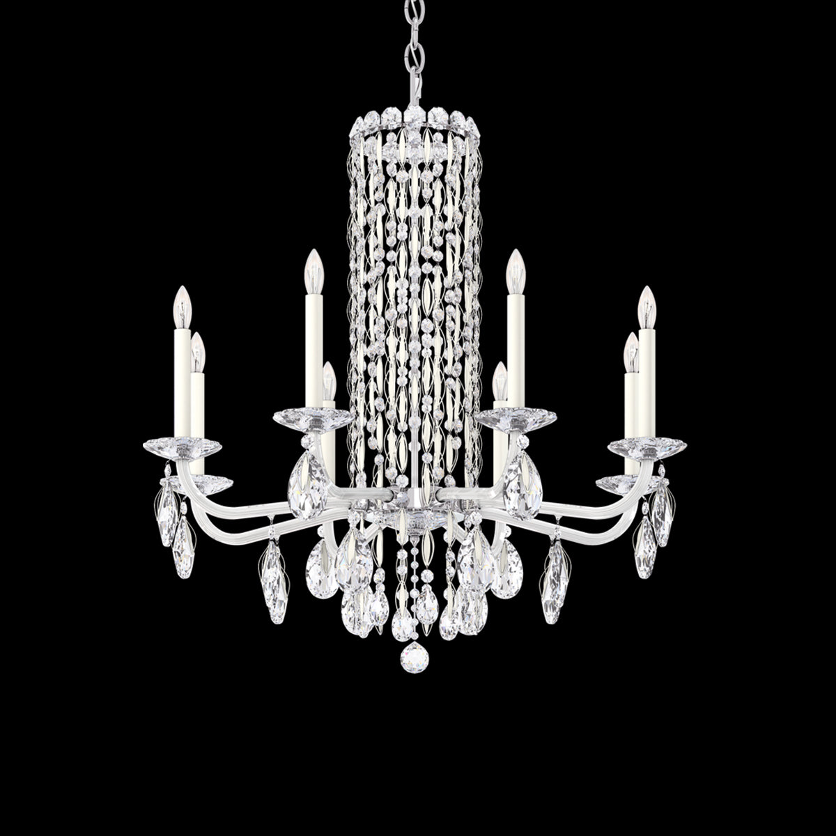 Siena 8-light crystal chandelier30"