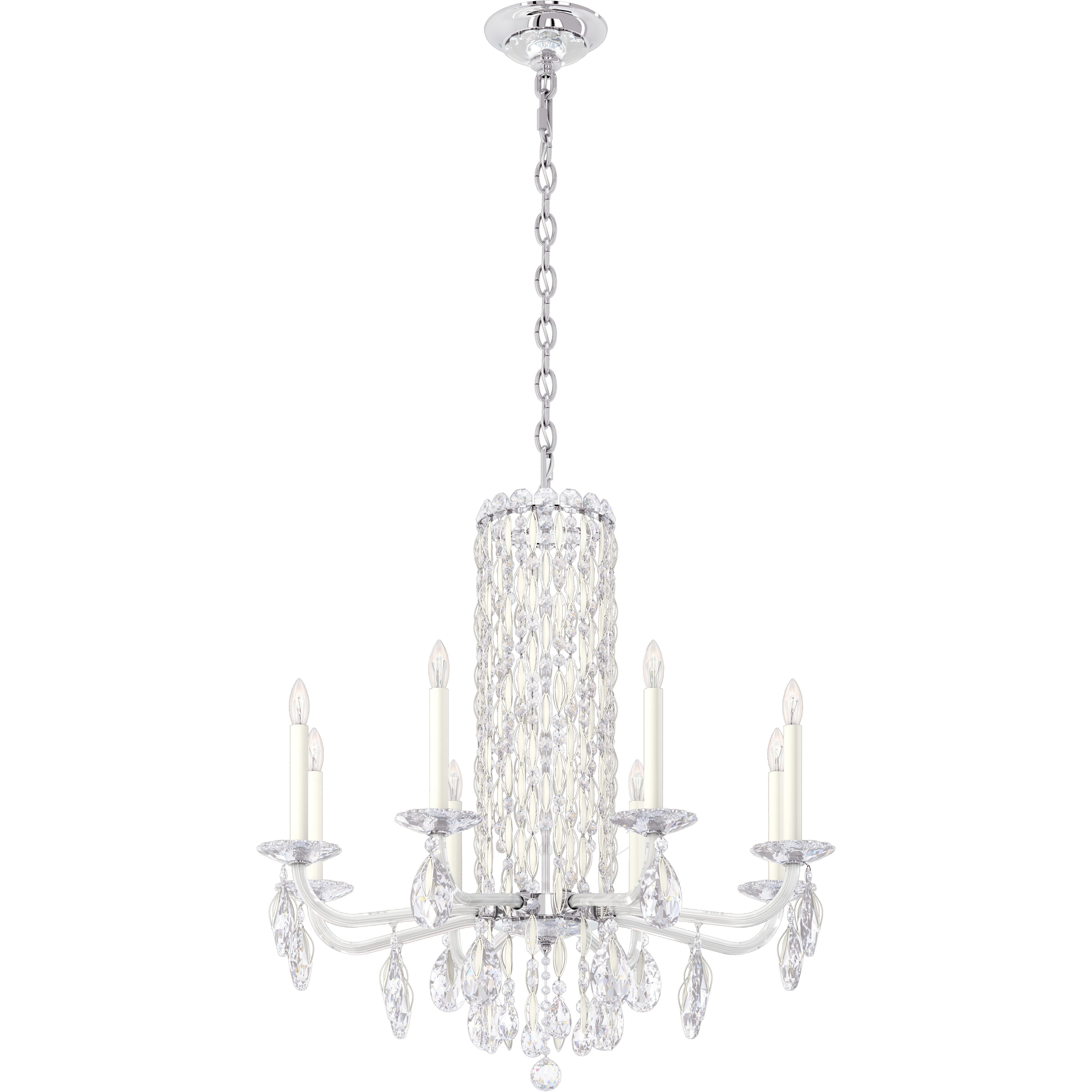 Siena 8-light crystal chandelier30"