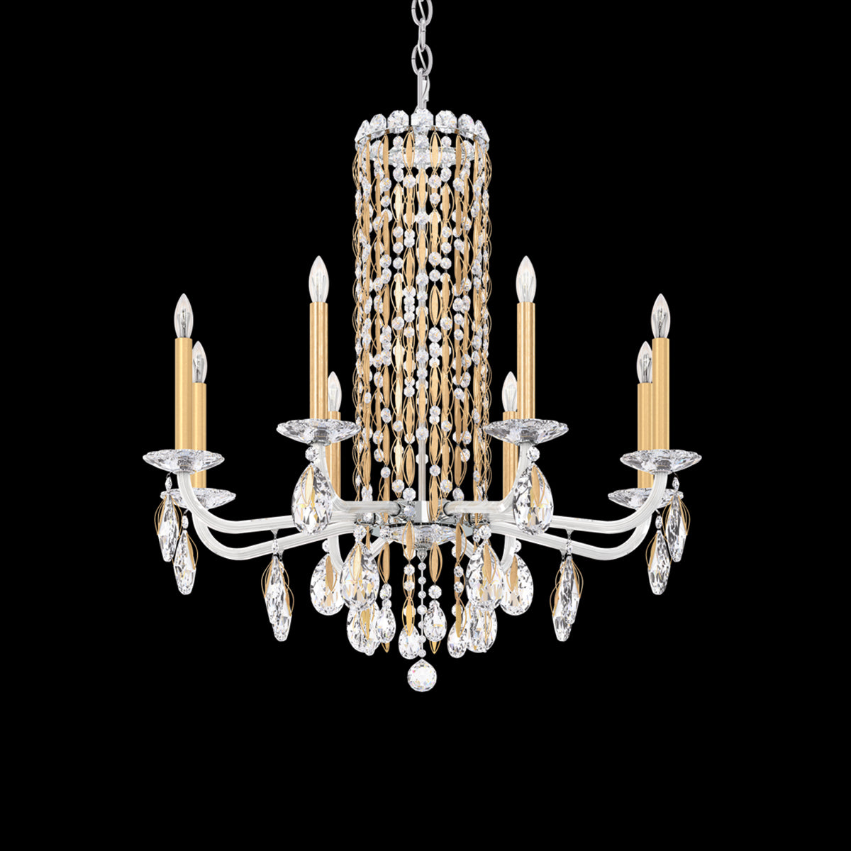 Siena 8-light crystal chandelier30"