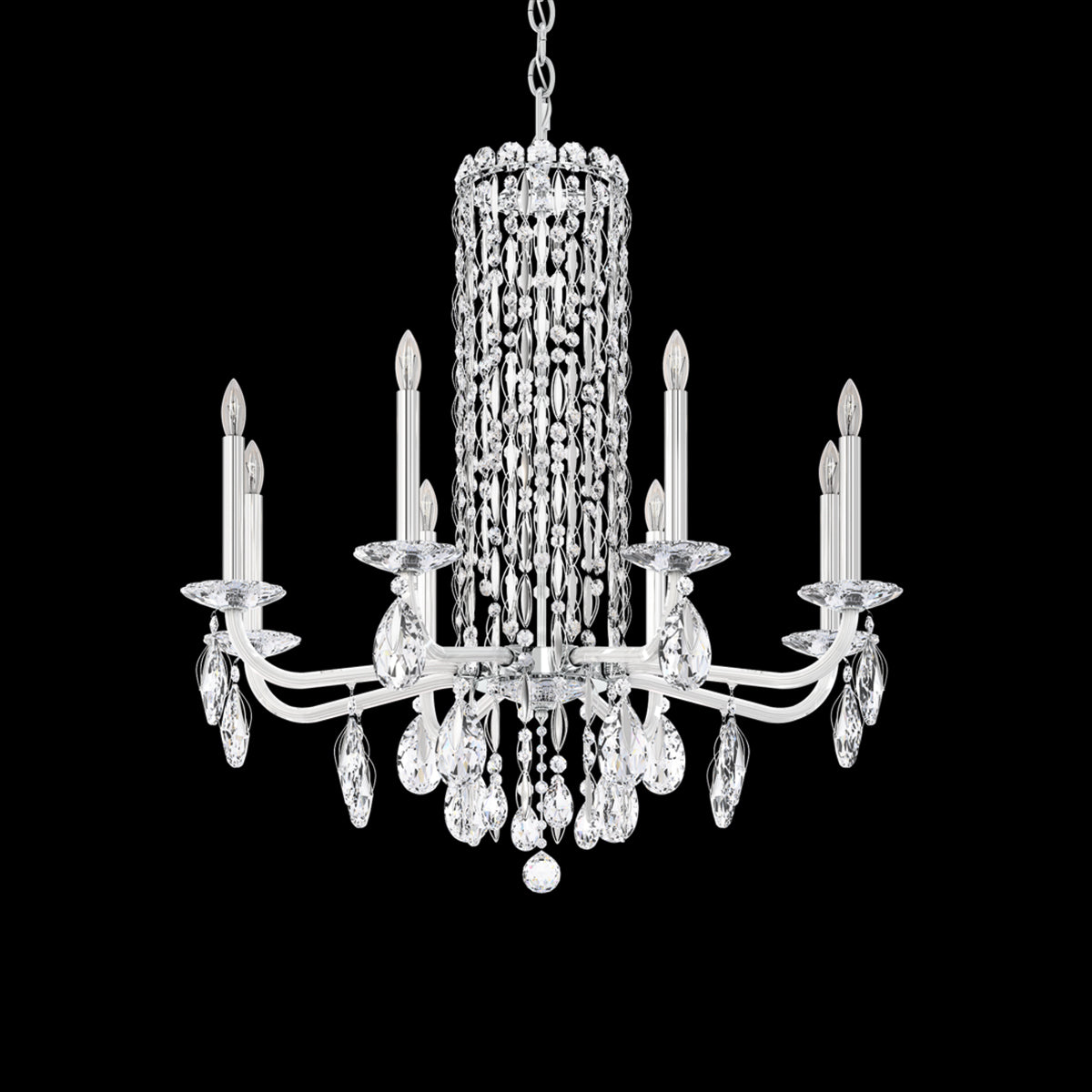 Siena 8-light crystal chandelier30"
