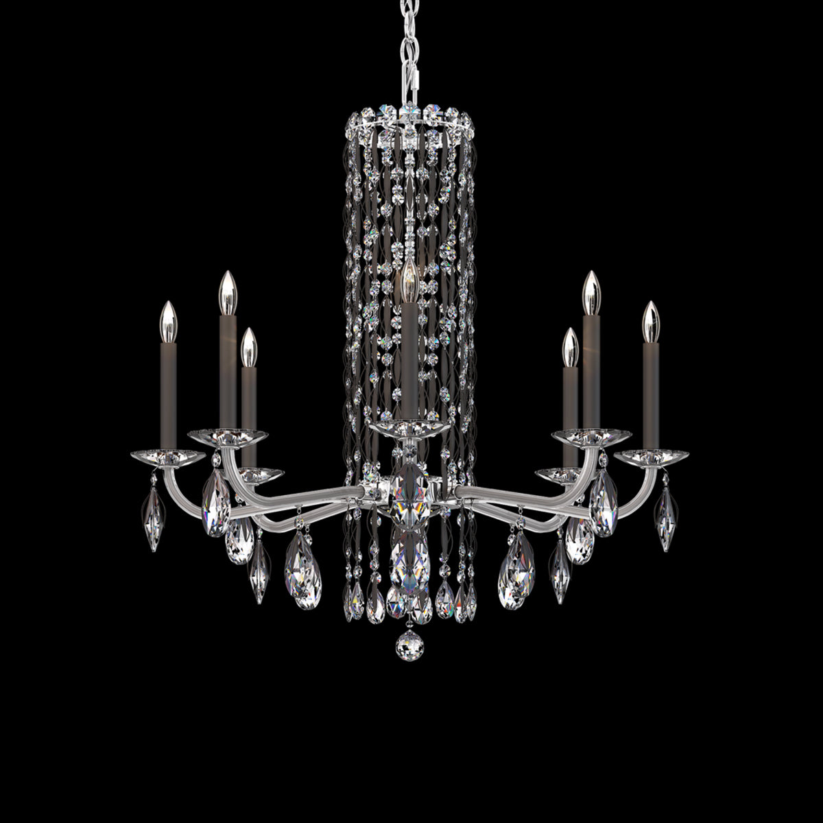 Siena 8-light crystal chandelier30"
