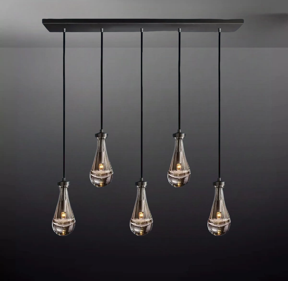 Raindrops Rectangle Chandelier