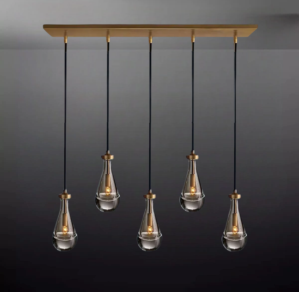 Raindrops Rectangle Chandelier