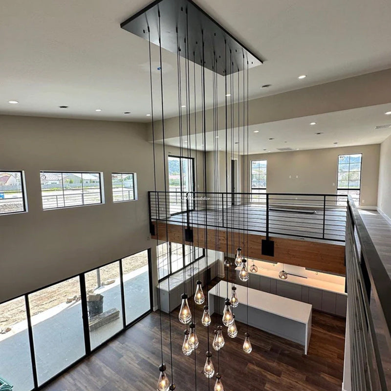Raindrops Rectangle Chandelier