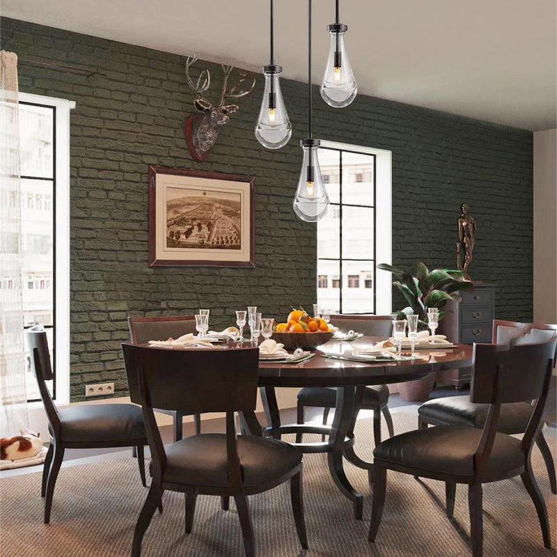 Raindrop Round Chandelier 3-Light 8''