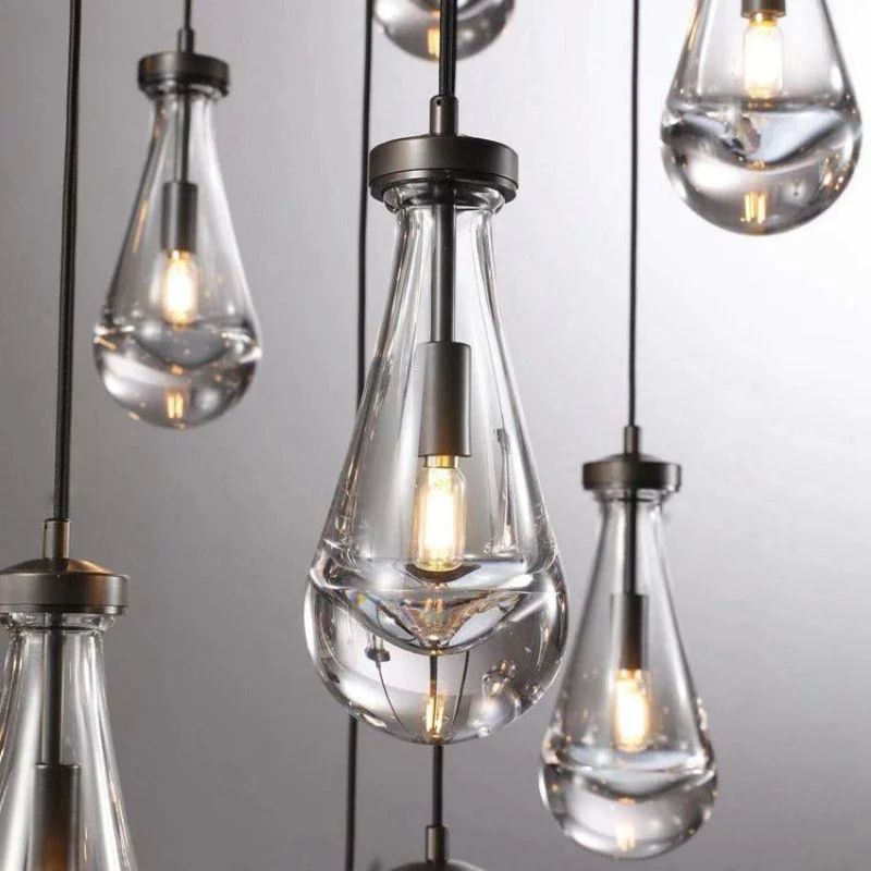 Aria Raindrop Round Chandelier 47"