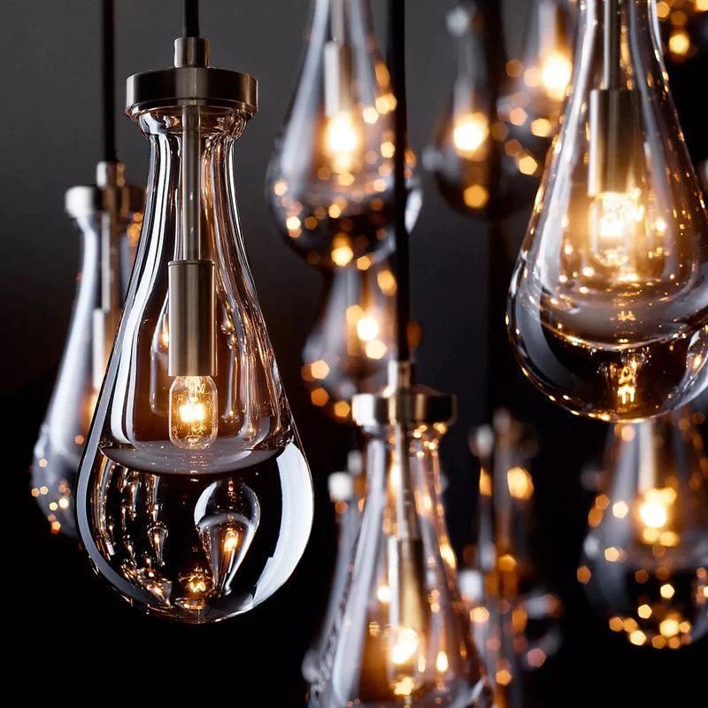Aria Raindrop Round Chandelier 47"