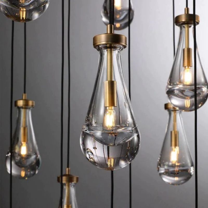 Aria Raindrop Round Chandelier 47"