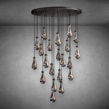 Raindrop Round Modern Chandelier Light