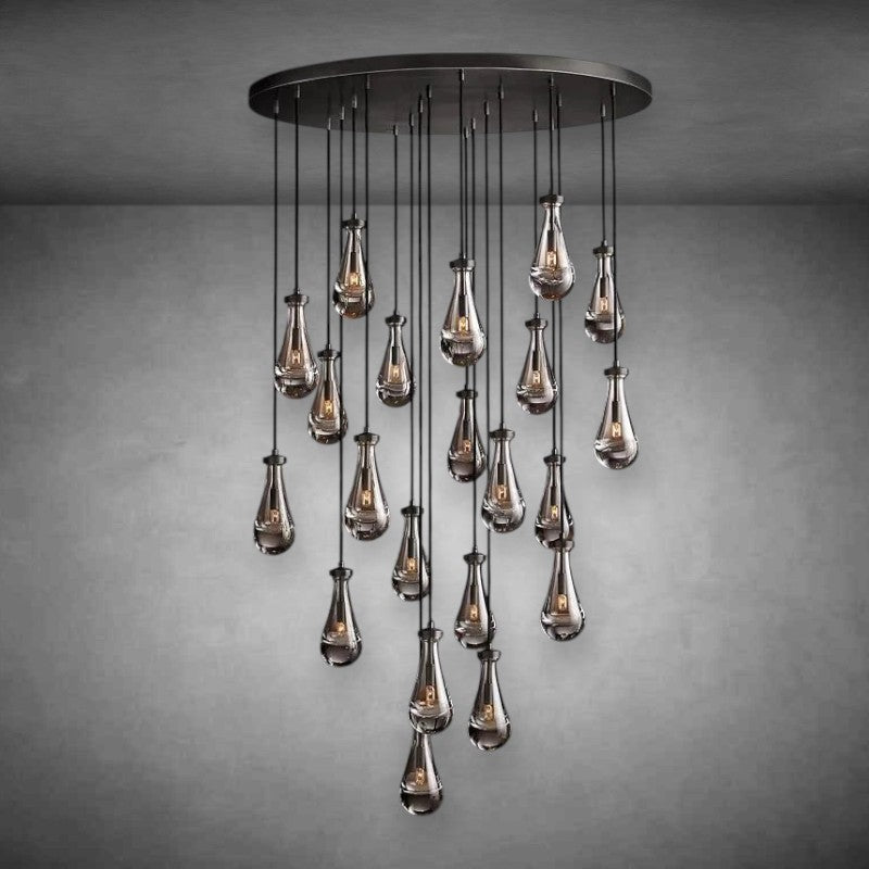 Raindrop Round Modern Chandelier Light
