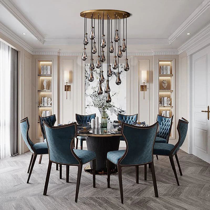 Aria Raindrop Round Chandelier 47"