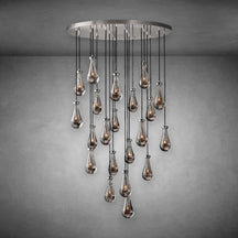 Raindrop Round Modern Chandelier Light